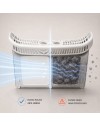 Asciugatrice Daya DHTD9PD 9 kg pompa di calore con rotazione bidirezionale e sensore umidità bianco classe D