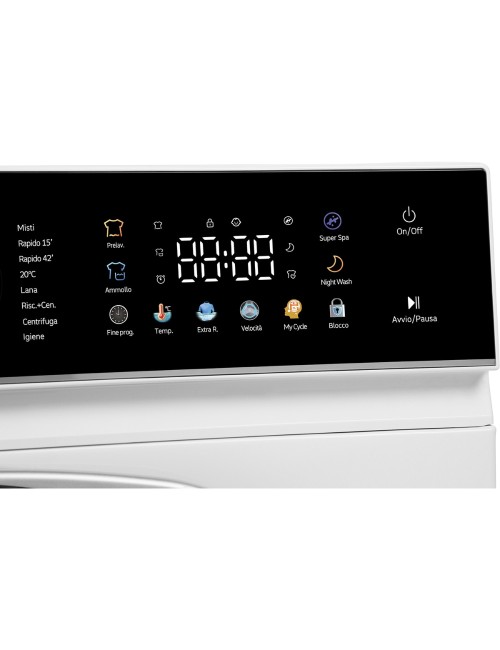 Lavatrice Daya MAGIC12A3 1400 giri 12 kg inverter BLCD con display touch a colori bianco classe A