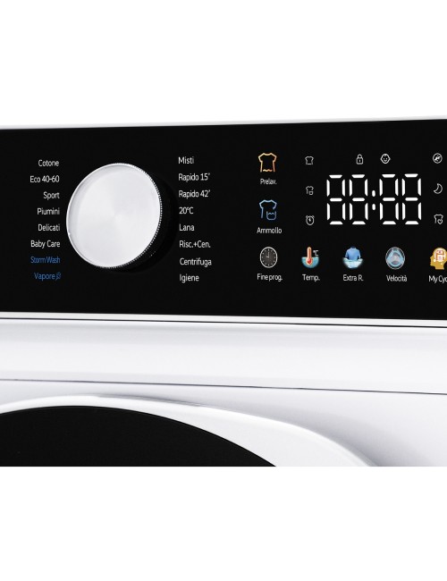 Lavatrice Daya MAGIC12A3 1400 giri 12 kg inverter BLCD con display touch a colori bianco classe A