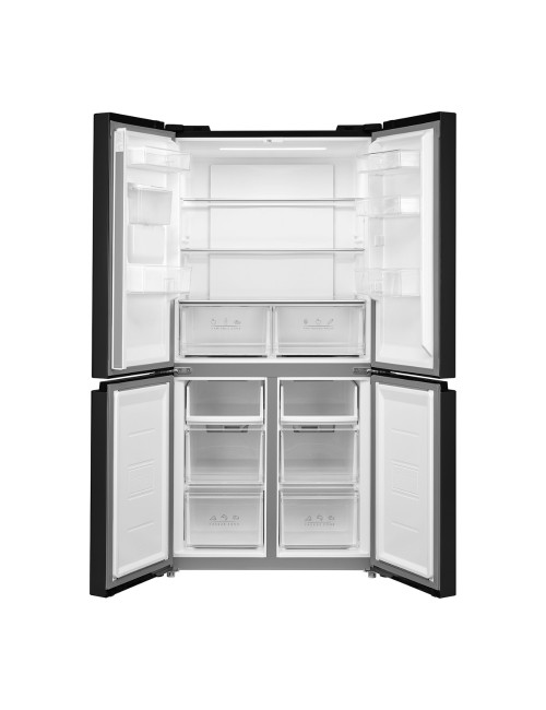 Frigorifero 4 porte Daya DMF4474INLBD real total NO FROST inverter display touch 474 litri nero classe D