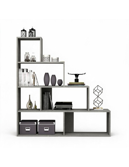 Libreria a Scala Alis 145x145 cm. Colore Beton Prezzo