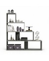 Libreria a scala Alis 145x145 cm. colore beton
