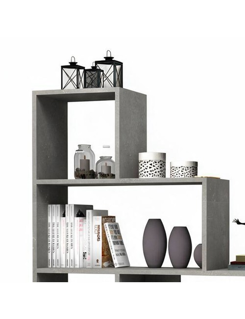 Libreria a Scala Alis 145x145 cm. Colore Beton Prezzo