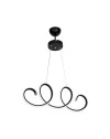 Lampada a sospensione LED forma spirale Afra MDL4441 colore nero
