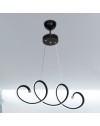 Lampada a sospensione LED forma spirale Afra MDL4441 colore nero