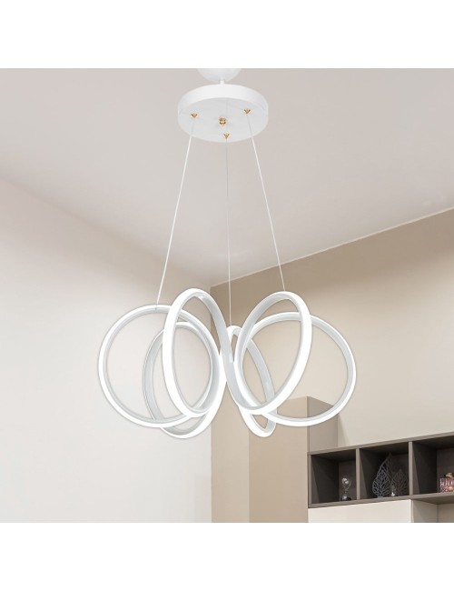 Lampada a Sospensione LED forma spirale Ilya MDL4439 colore bianco