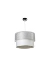 Lampada a sospensione in tessuto Polo MDL2355 colore grigio