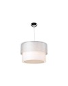 Lampada a sospensione in tessuto Polo MDL2355 colore grigio