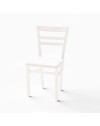 Set 2 sedie in legno Cromica colore bianco opaco