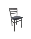 Set 2 sedie in legno Cromica colore grigio seduta grafite