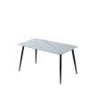 Tavolo top ceramica effetto marmo bianco Mila 140x80