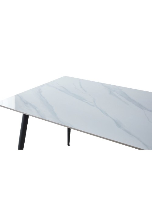Tavolo Top Ceramica Effetto Marmo Bianco Mila 140x80 Prezzo