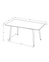 Tavolo top ceramica effetto marmo bianco Mila 140x80