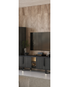 Mobile porta Tv 4 ante Zaira 165x49x60h palissandro nero