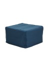 Pouf trasformabile in letto Vega tessuto blu
