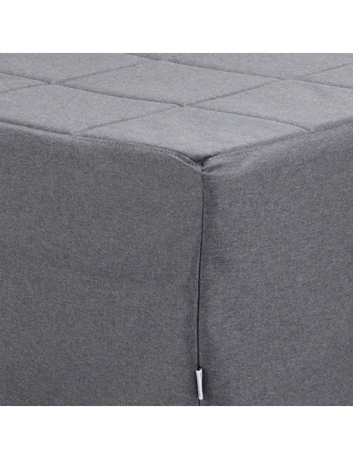 Pouf Trasformabile in Letto Vega Tessuto Grigio Prezzo
