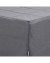Pouf trasformabile in letto Vega tessuto grigio