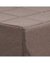 Pouf trasformabile in letto Vega tessuto tortora