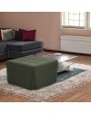 Pouf trasformabile in letto Vega tessuto verde scuro