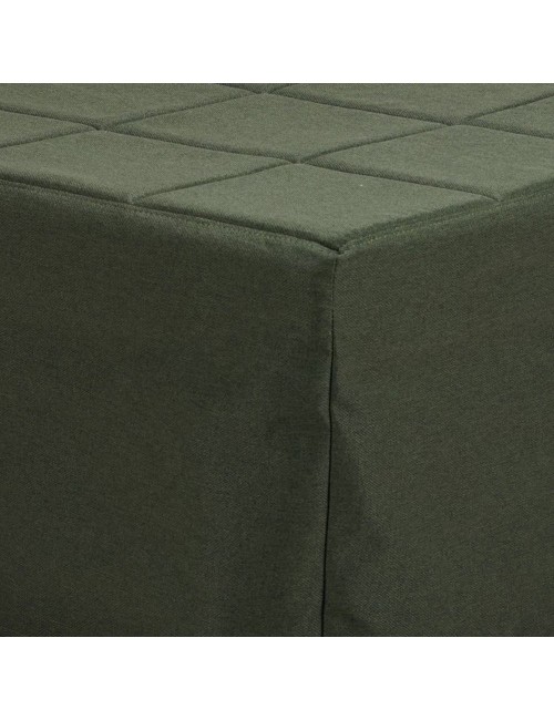 Pouf Trasformabile in Letto Vega Tessuto Verde Scuro Offerta