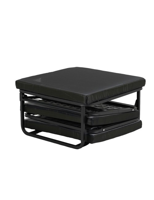 Pouf Trasformabile in Letto Vega Tessuto Verde Scuro Offerta