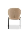 Set 2 Sedie da pranzo tessuto teddy beige Sirio 53x39x94h