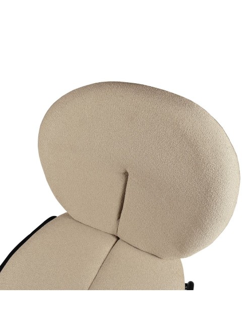 Sedia da Pranzo Tessuto Teddy Beige Sirio 53x39x94h Prezzo