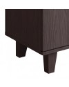 Vetrina credenza 2 ante palissandro nero Zaira 110x49x159h