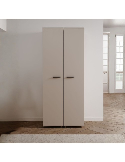 Scarpiera cashmere 2 ante con scomparti Lugo02A 74x34x181
