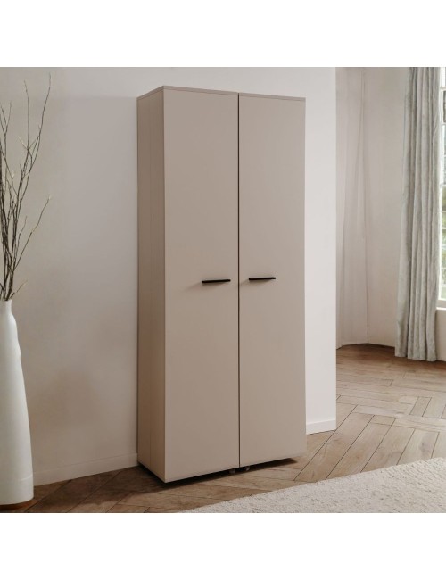 Scarpiera cashmere 2 ante con scomparti Lugo02A 74x34x181