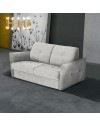 Divano letto 3 posti Marea tessuto grigio chiaro 205x100x102H materasso 20 cm.