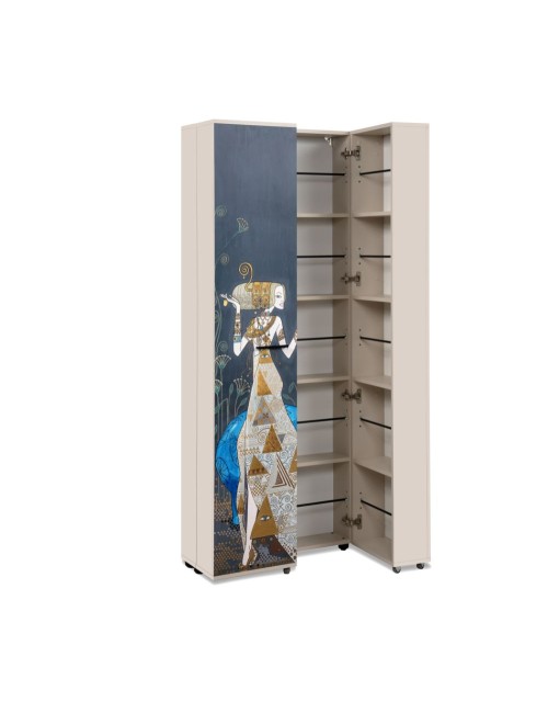 Scarpiera Hippo02 2 ante art collection Mauro Bergonzoli 74x34x181,5h