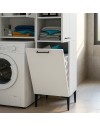 Mobile Multiuso Singa Bianco con Cesto Porta Biancheria e Ripiani – 180 cm