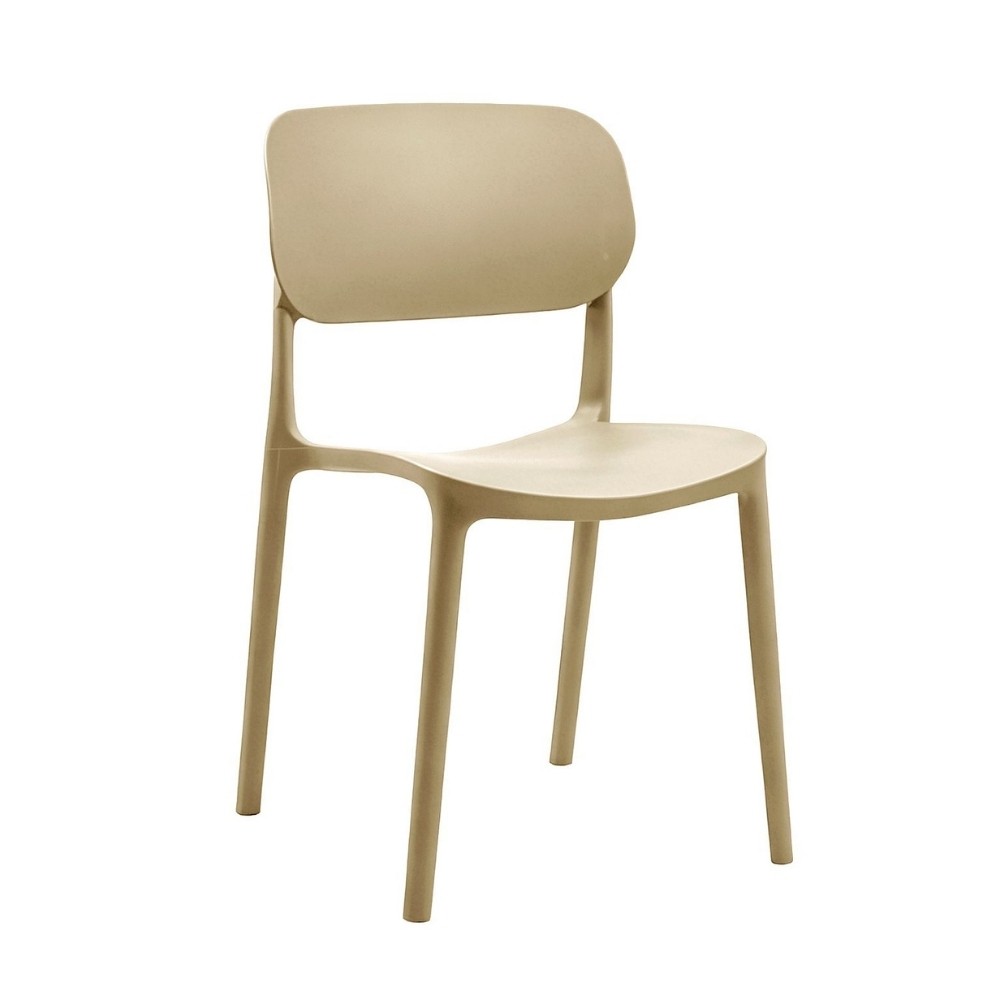 Set 4 Sedia in Polipropilene Loop Impilabili Cashmere – Design Moderno e Leggero