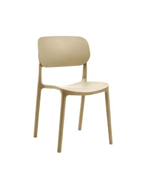 Set 4 Sedia in Polipropilene Loop Impilabili Cashmere – Design Moderno e Leggero