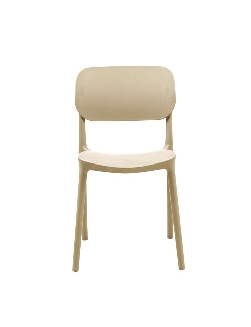 Set 4 Sedia in Polipropilene Loop Impilabili Cashmere – Design Moderno e Leggero