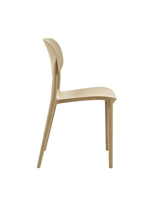 Set 4 Sedia in Polipropilene Loop Impilabili Cashmere – Design Moderno e Leggero