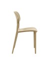 Set 4 Sedia in Polipropilene Loop Impilabili Cashmere – Design Moderno e Leggero