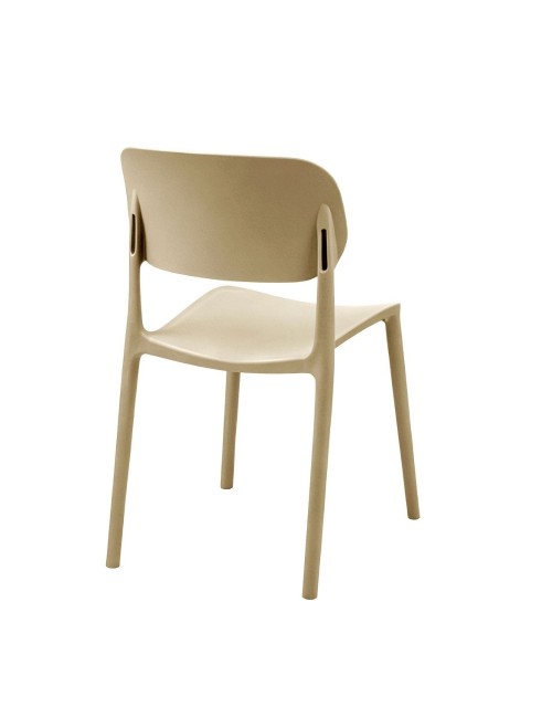 Set 4 Sedia in Polipropilene Loop Impilabili Cashmere – Design Moderno e Leggero