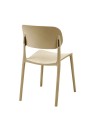 Set 4 Sedia in Polipropilene Loop Impilabili Cashmere – Design Moderno e Leggero