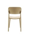 Set 4 Sedia in Polipropilene Loop Impilabili Cashmere – Design Moderno e Leggero