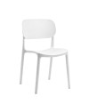 Set 4 Sedia in Polipropilene Loop Impilabili Bianco – Design Moderno e Leggero