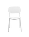 Set 4 Sedia in Polipropilene Loop Impilabili Bianco – Design Moderno e Leggero