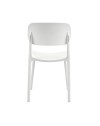 Set 4 Sedia in Polipropilene Loop Impilabili Bianco – Design Moderno e Leggero