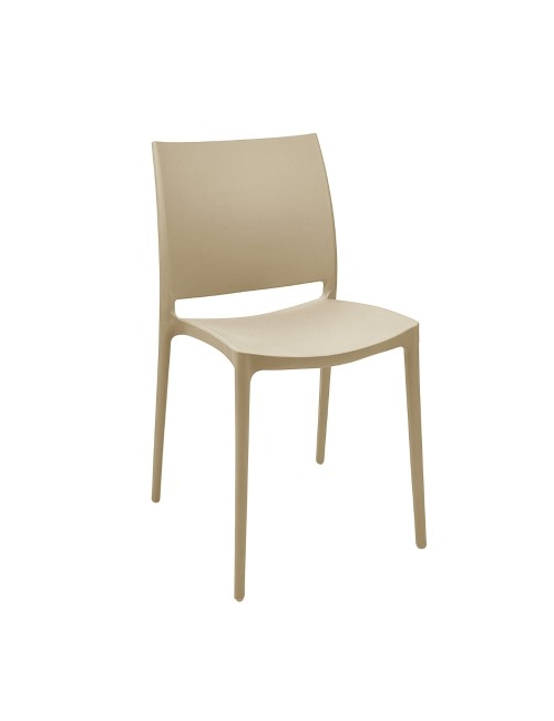 Set 4 Sedia in Polipropilene Sfera Impilabili Cashmere – Linea Moderna e Compatta