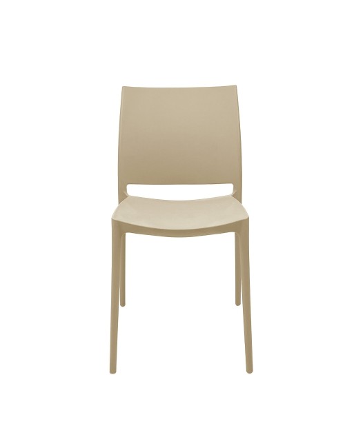 Set 4 Sedia in Polipropilene Sfera Impilabili Cashmere – Linea Moderna e Compatta