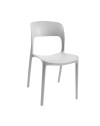 Set 4 Sedia in Polipropilene Vela Impilabili Bianco – Profilo Curvo e Design Essenziale