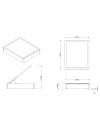 Letto Matrimoniale Sommier 180x200 con Contenitore in Tessuto Tortora – Design Essenziale e Salvaspazio