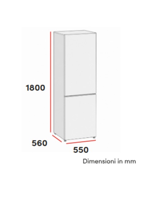 Frigorifero combinato Daya DHCB34SM1XE0 262 litri defrost total inox classe E