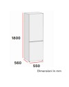 Frigorifero combinato Daya DHCB34SM1XE0 262 litri defrost total inox classe E